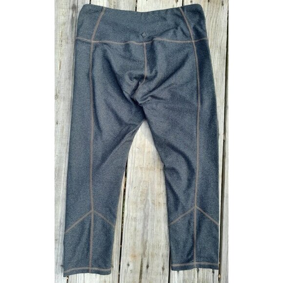 prAna Dark Gray Capri Leggings Women's Size Medium Style #W4PRIS115 - Picture 6 of 8